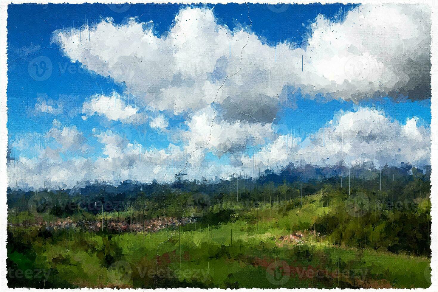 Abstract Impressionism Nature Landscape Digital Painting photo