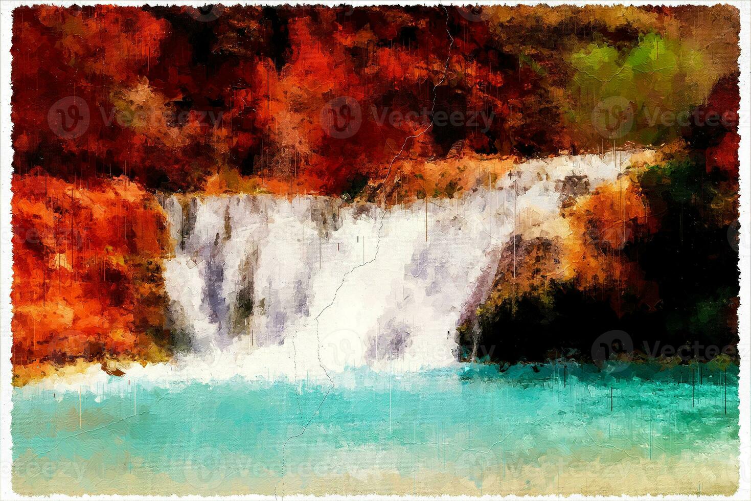 Abstract Impressionism Nature Landscape Digital Painting photo