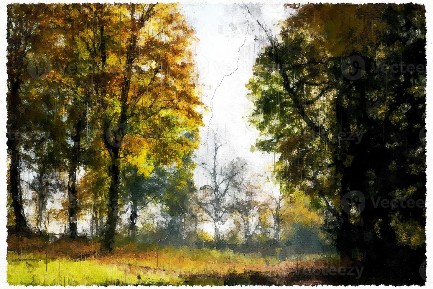 Abstract Impressionism Nature Landscape Digital Painting photo