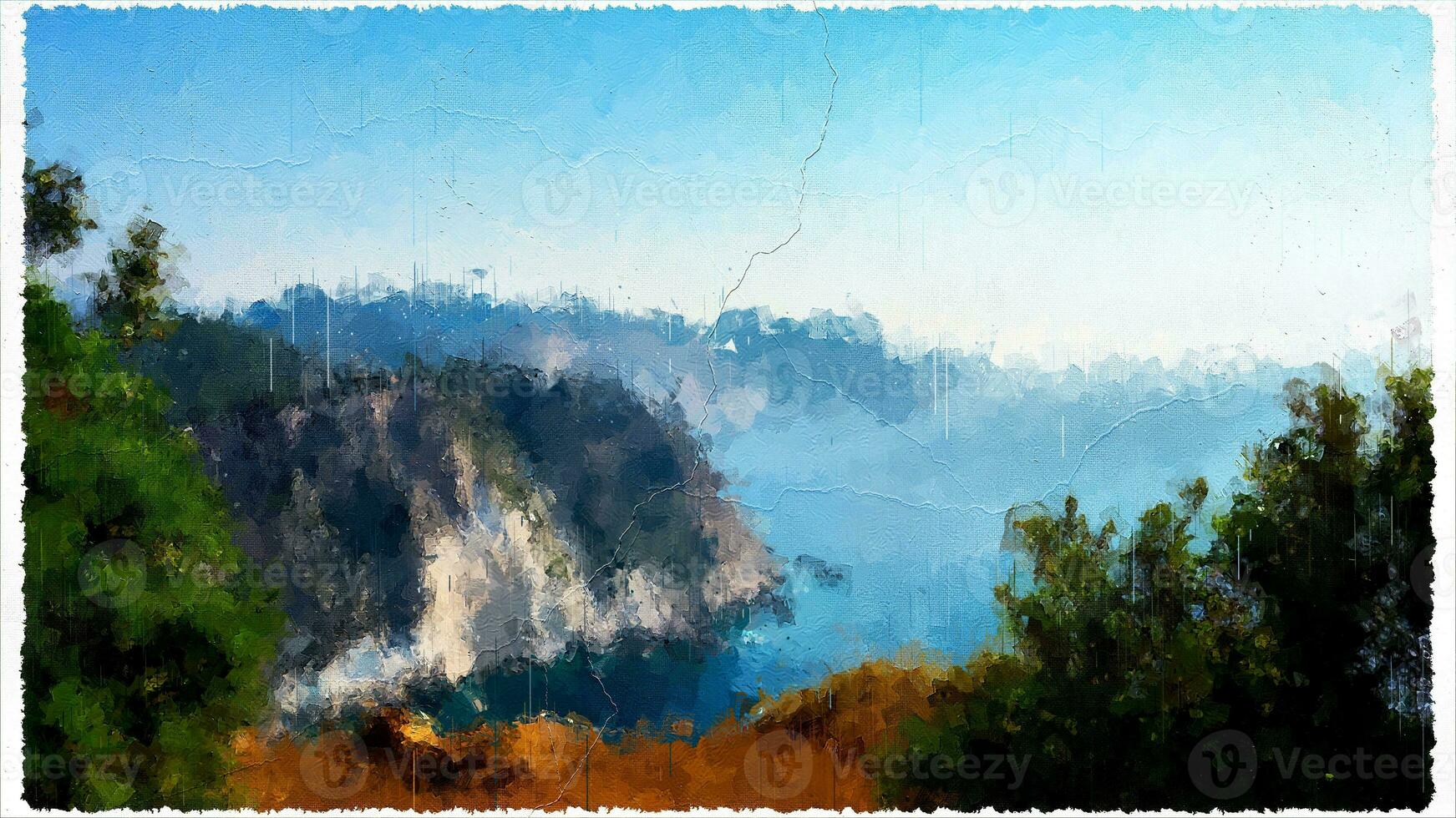 Abstract Impressionism Nature Landscape Digital Painting photo