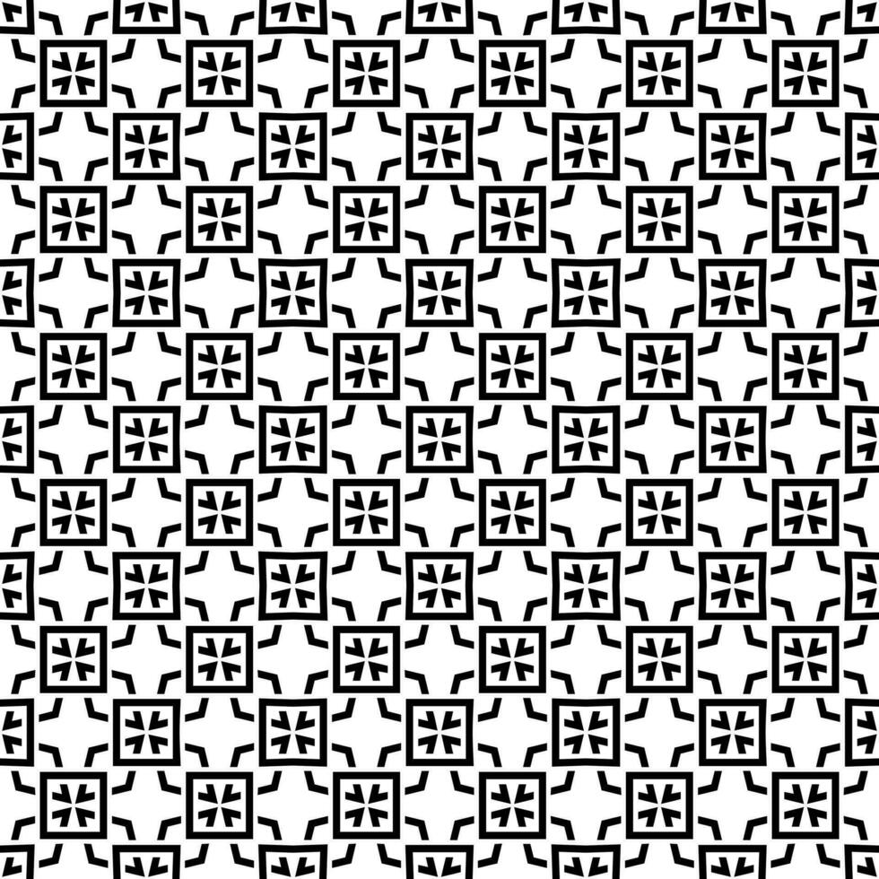 Black and white seamless abstract pattern. Background and backdrop. Grayscale ornamental design. vector