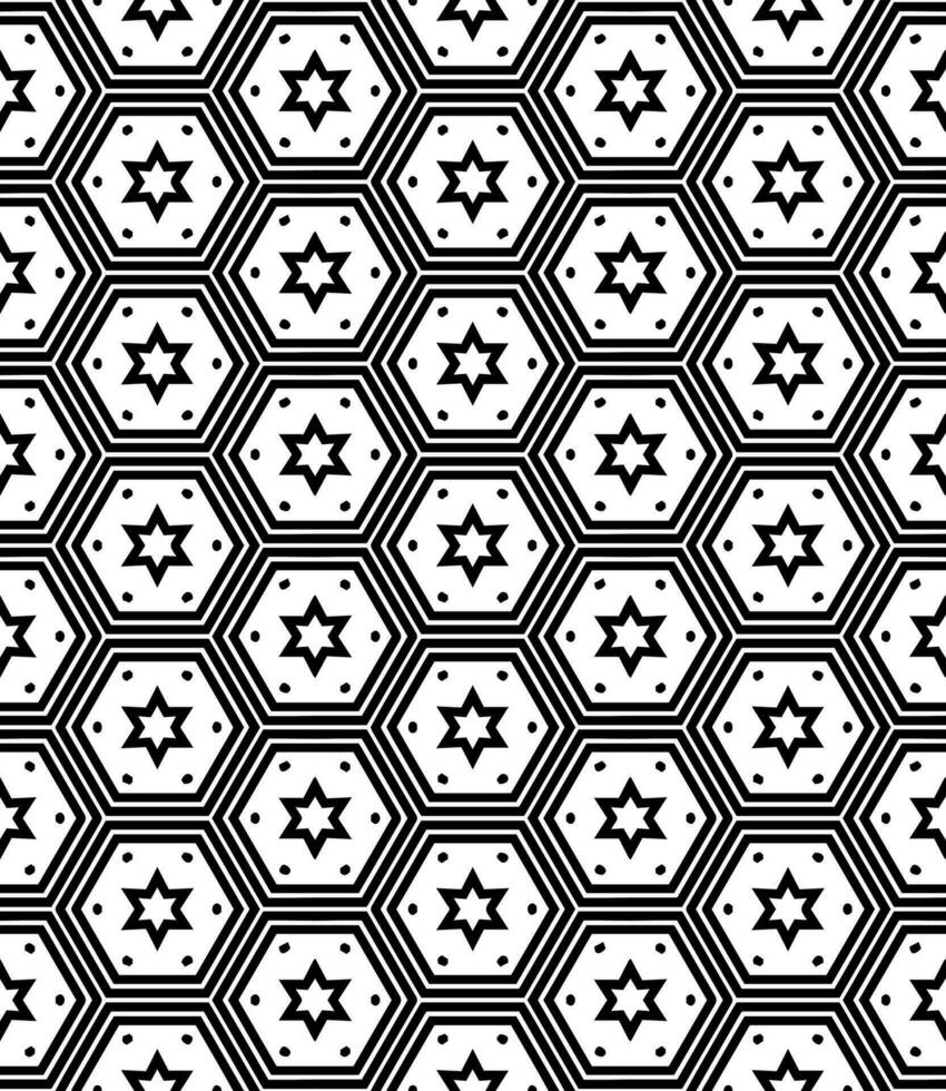 Black and white seamless abstract pattern. Background and backdrop. Grayscale ornamental design. vector