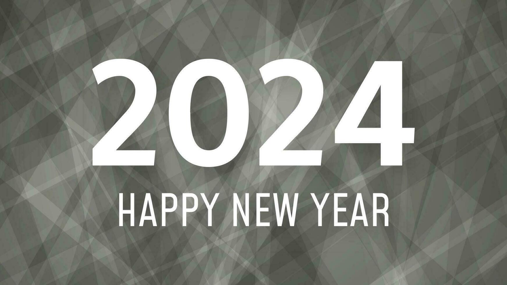 2024 Happy New Year on colorful background vector