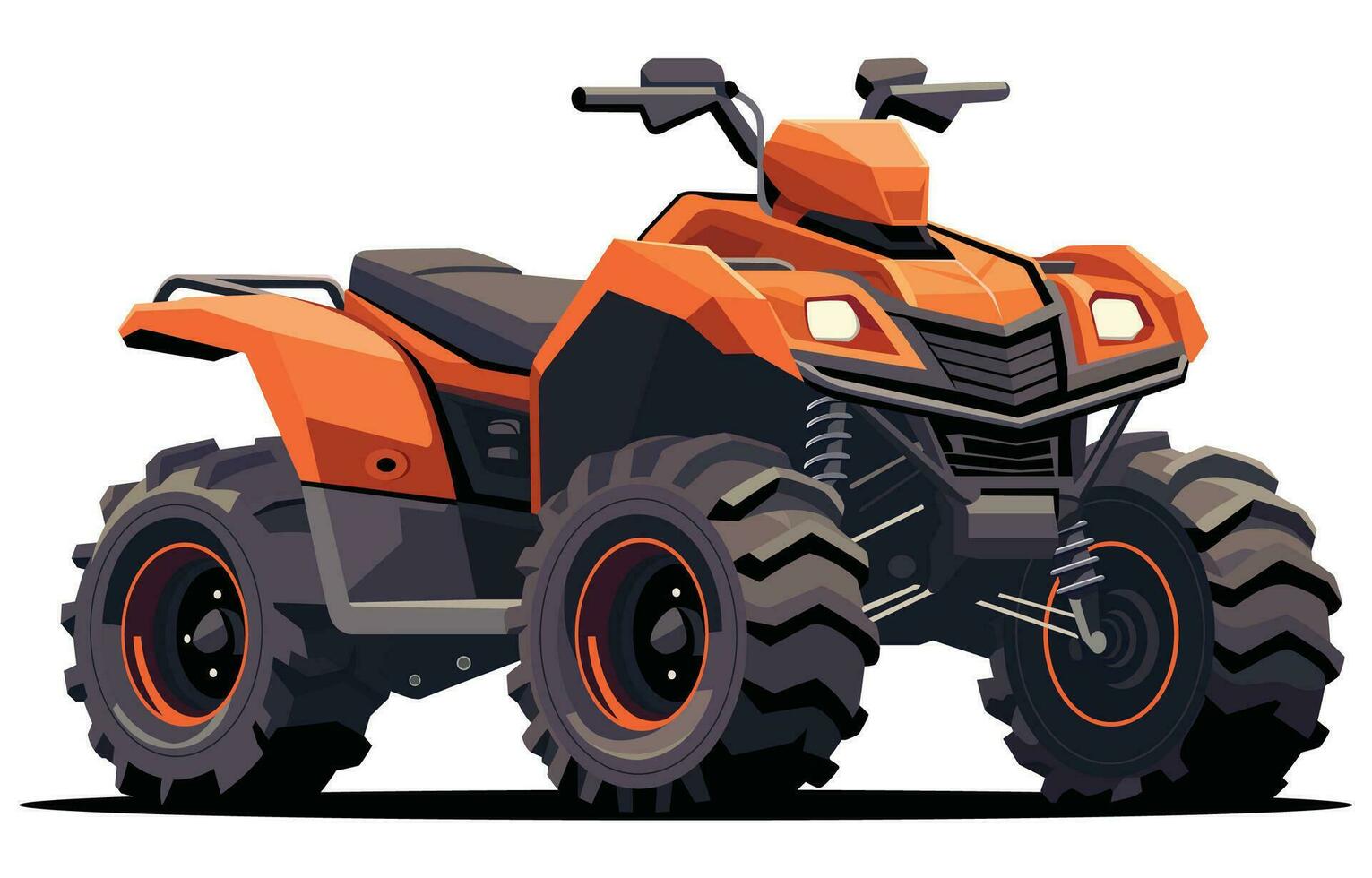 ATV Flat Design Isolated vector