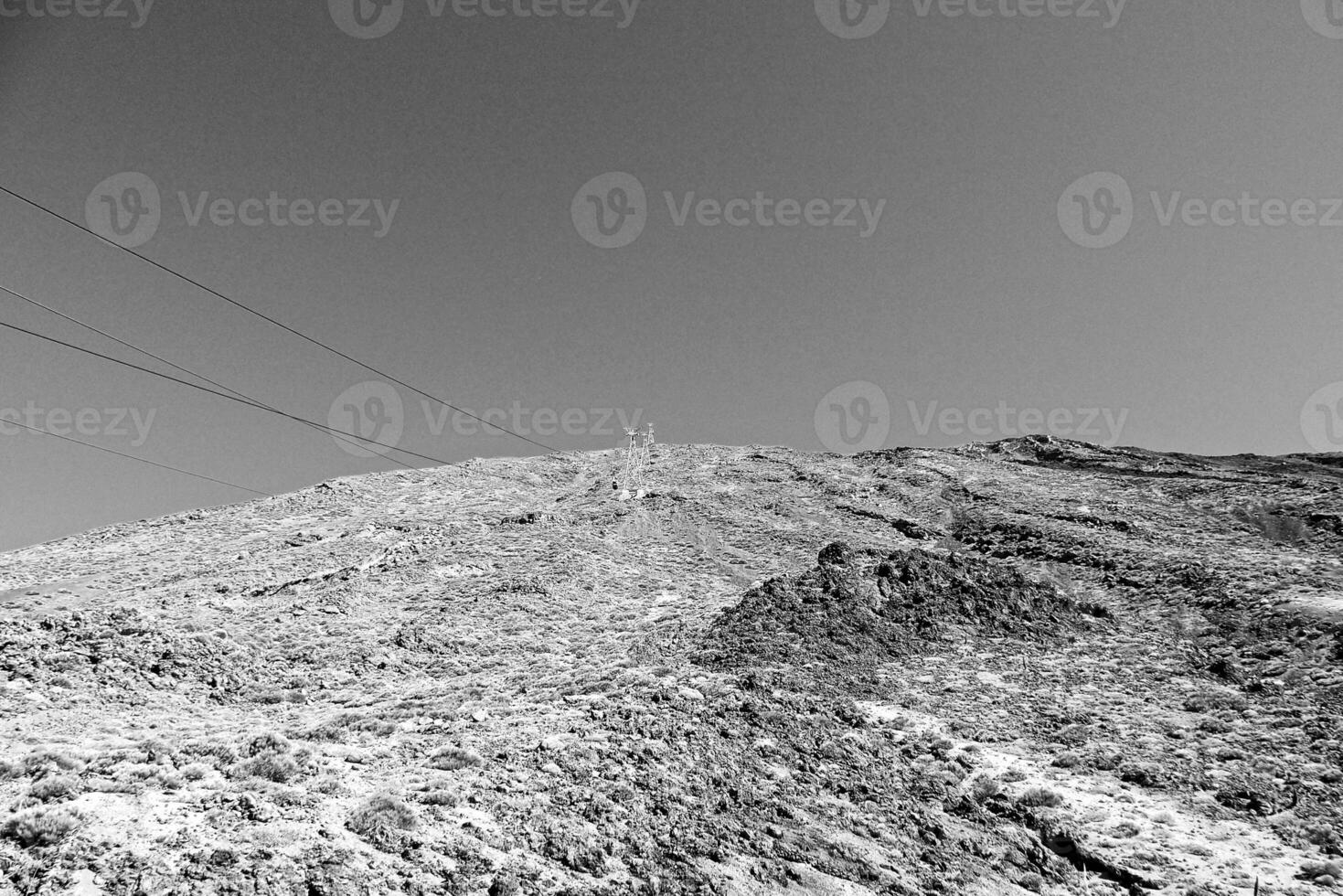 empty landscape with the Spanish peak volcanoes on Tenerife, Canary Islands photo