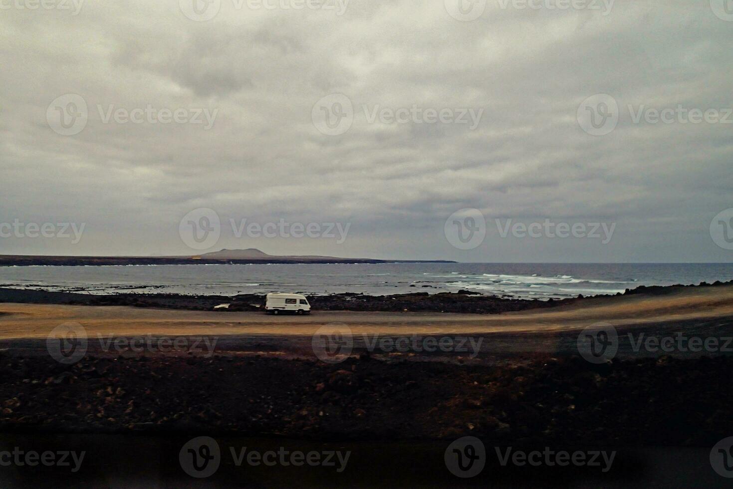 orignal volcanic landscapes from the Spanish island of Lanzarote photo