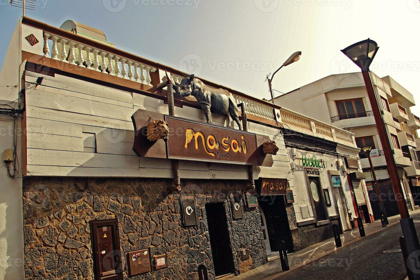 urban landscape from the capital of the Canary Island Lanzarote Arrecife in Spain on a warm summer day photo