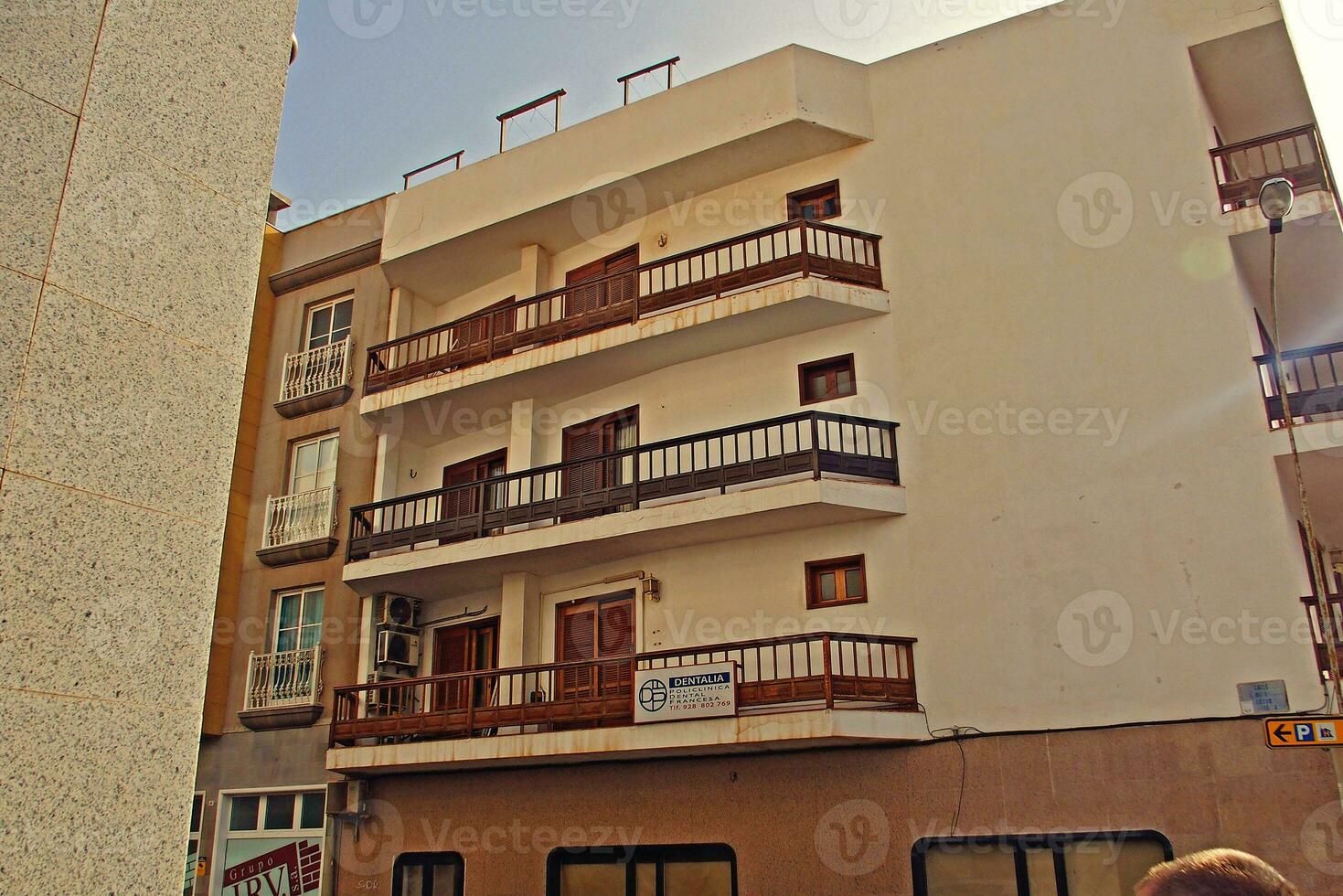 urban landscape from the capital of the Canary Island Lanzarote Arrecife in Spain on a warm summer day photo