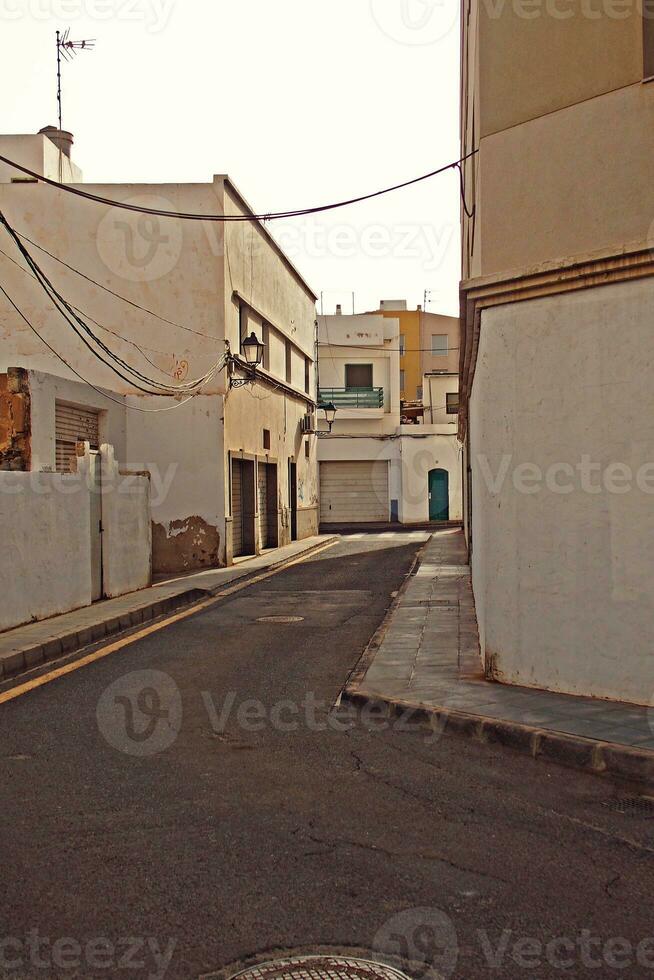 urban landscape from the capital of the Canary Island Lanzarote Arrecife in Spain on a warm summer day photo