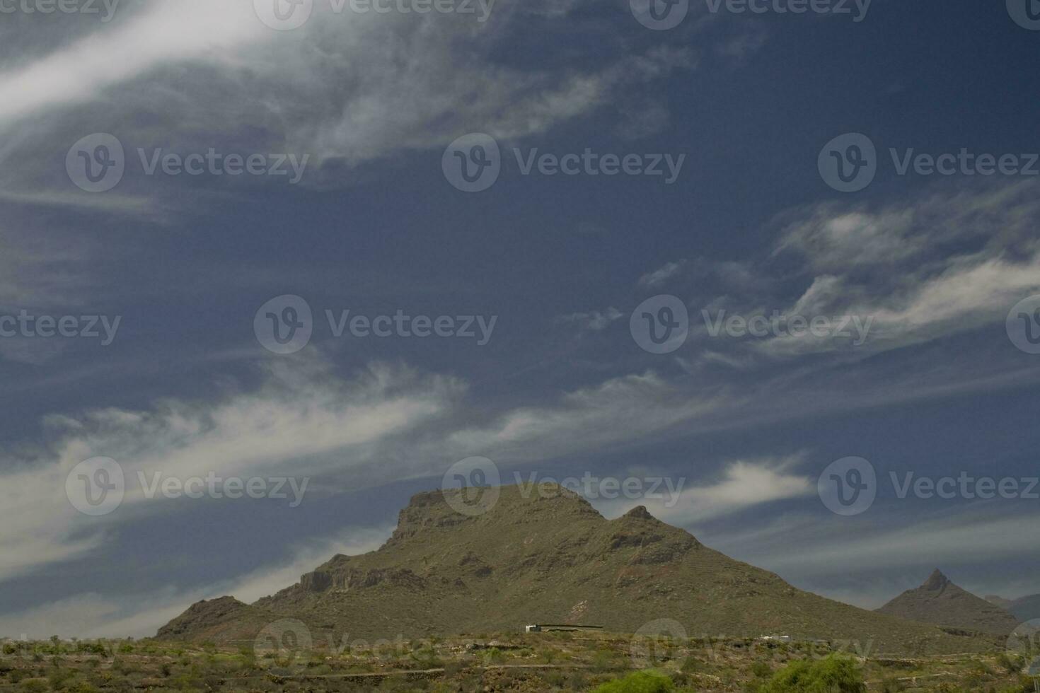 summer natural landscape of the Canary Island Gomera in Spain photo