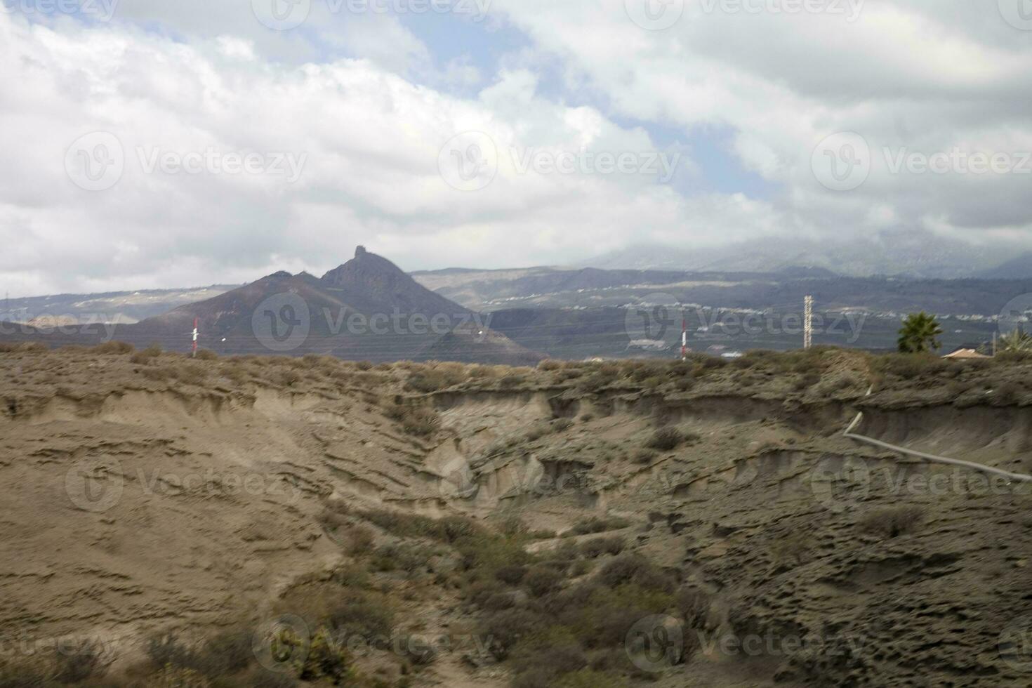 interesting tourist streets in the south of the Canary Island of Tenerife in Spain on a warm summer day photo