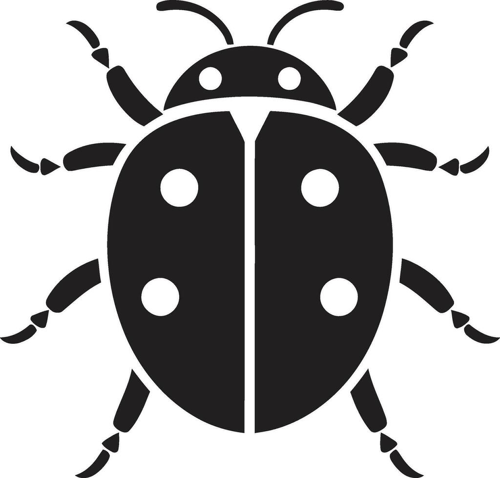 Abstract Splendor in Motion The Vector Ladybugs Geometric Insignia Whispers of Delight The Ladybugs Emblematic Charm