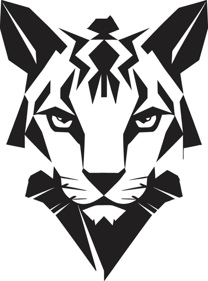 Mysterious Majesty Black Vector Ocelot Ocelots Roar Vector Logo Emblem