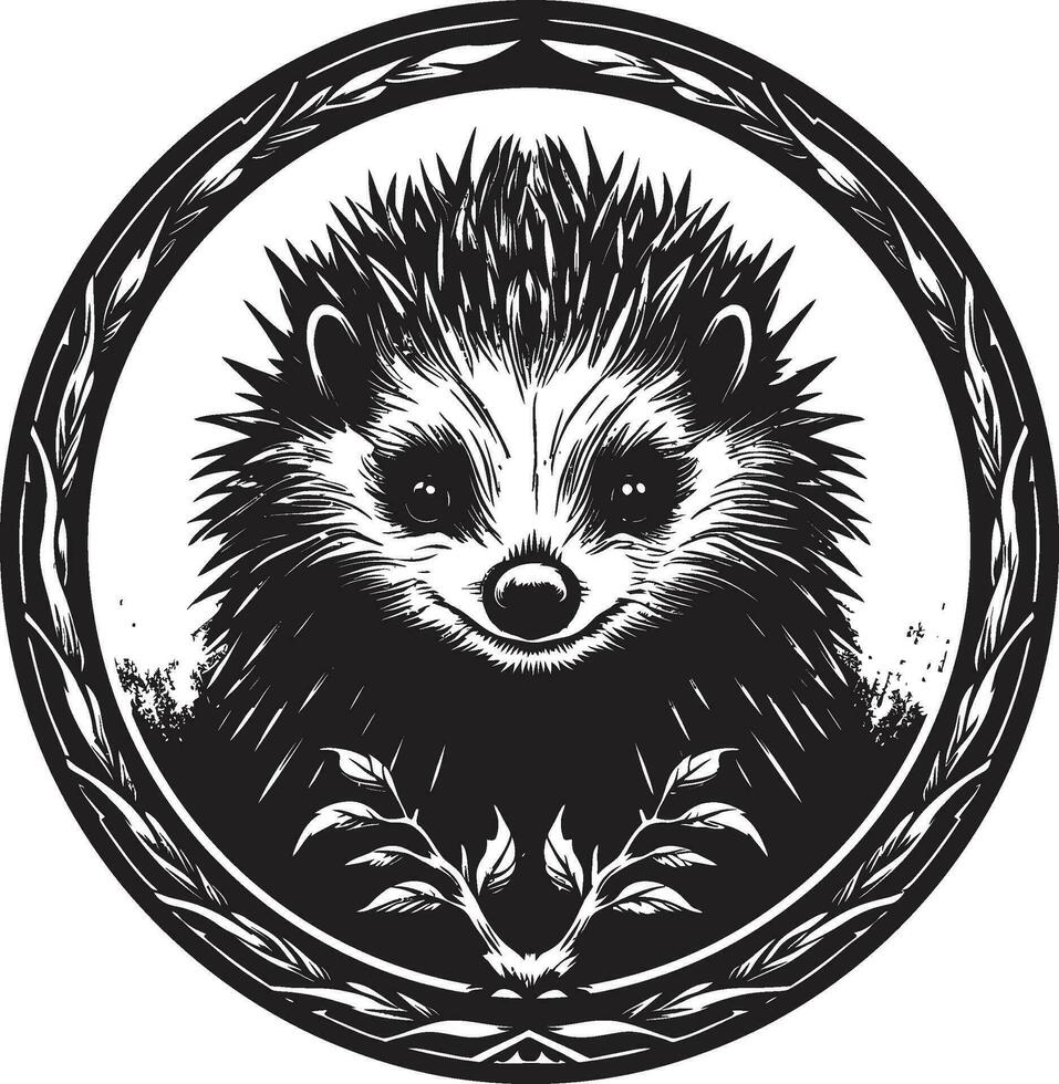 Guardians Majesty in Black and White Abstract Elegance of the Protector vector