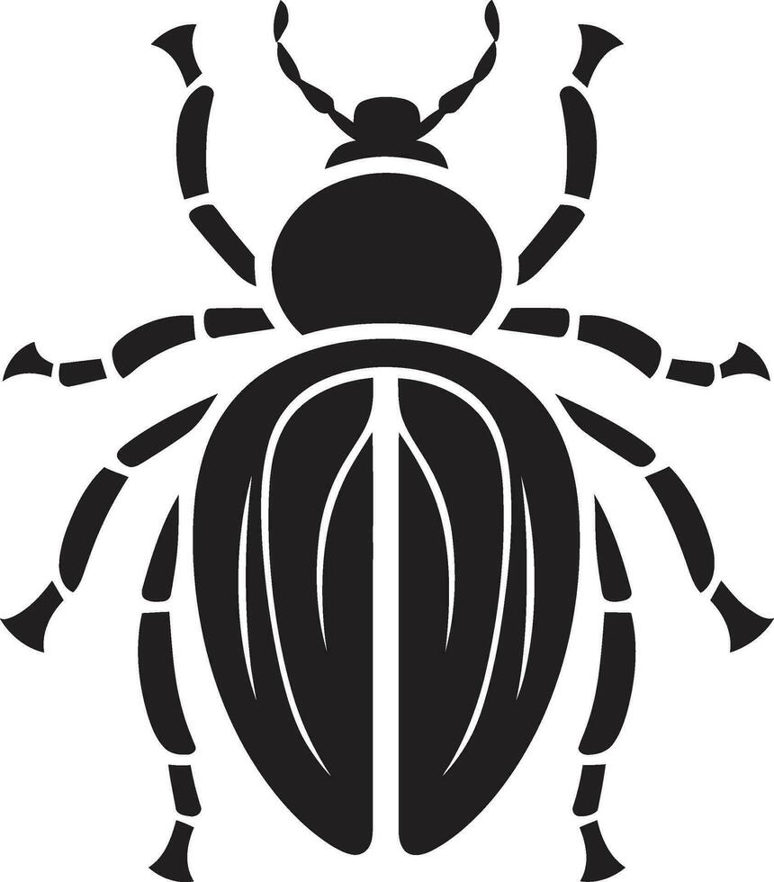 Majestic Bug Mark Beetle Lineage Badge vector