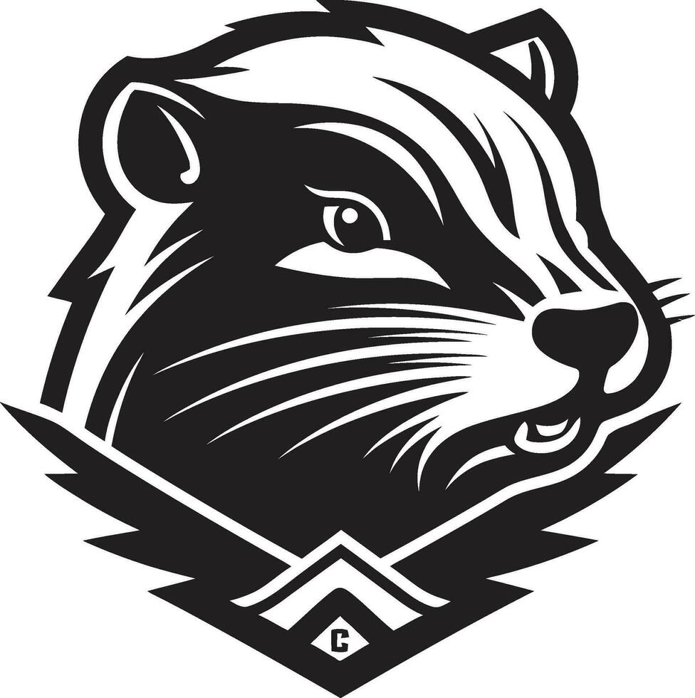 Beaver Crest Design Regal Beaver Symbol vector