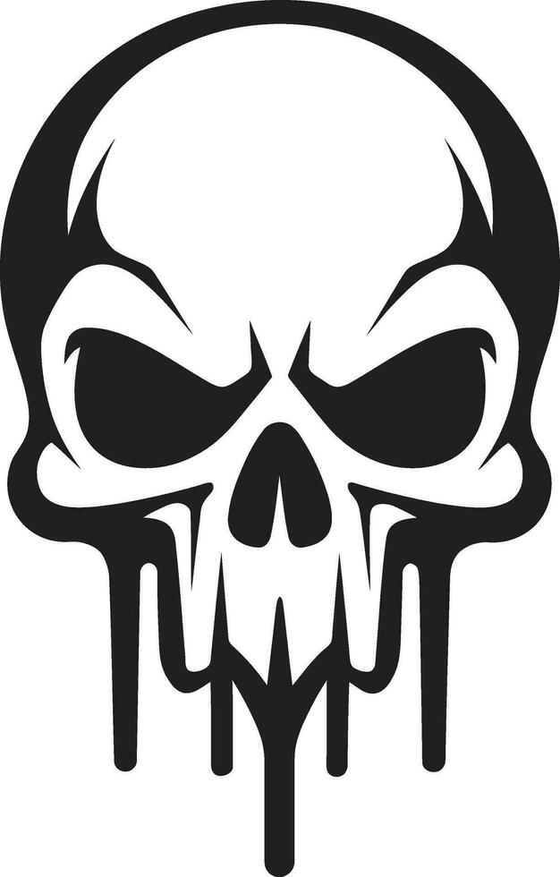 Cool Rebellion Elegance in Skullhead Vector Slick Skullhead A Monochromatic Masterpiece of Cool and Funk