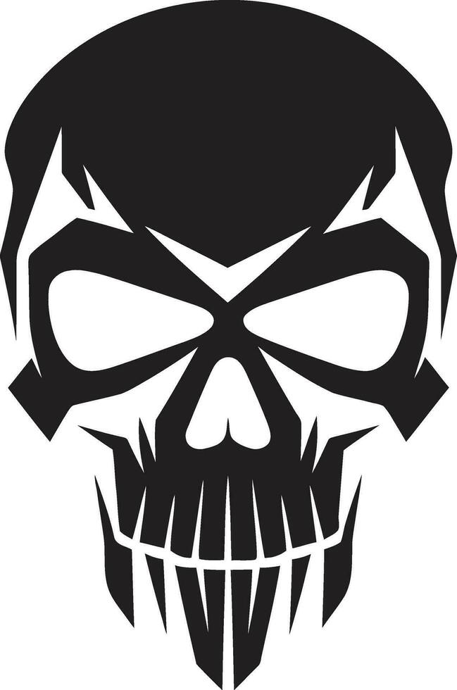 Chic Rebellion Urban Swagger in Funky Skull Vector Elegant Edge A Cool Black and White Skullhead Revolution