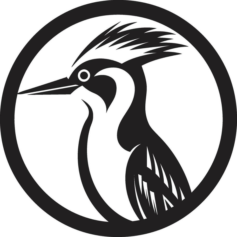 negro pájaro carpintero vector logo un genial elección para educación y formación empresas negro pájaro carpintero pájaro logo ideal para viaje y turismo negocios