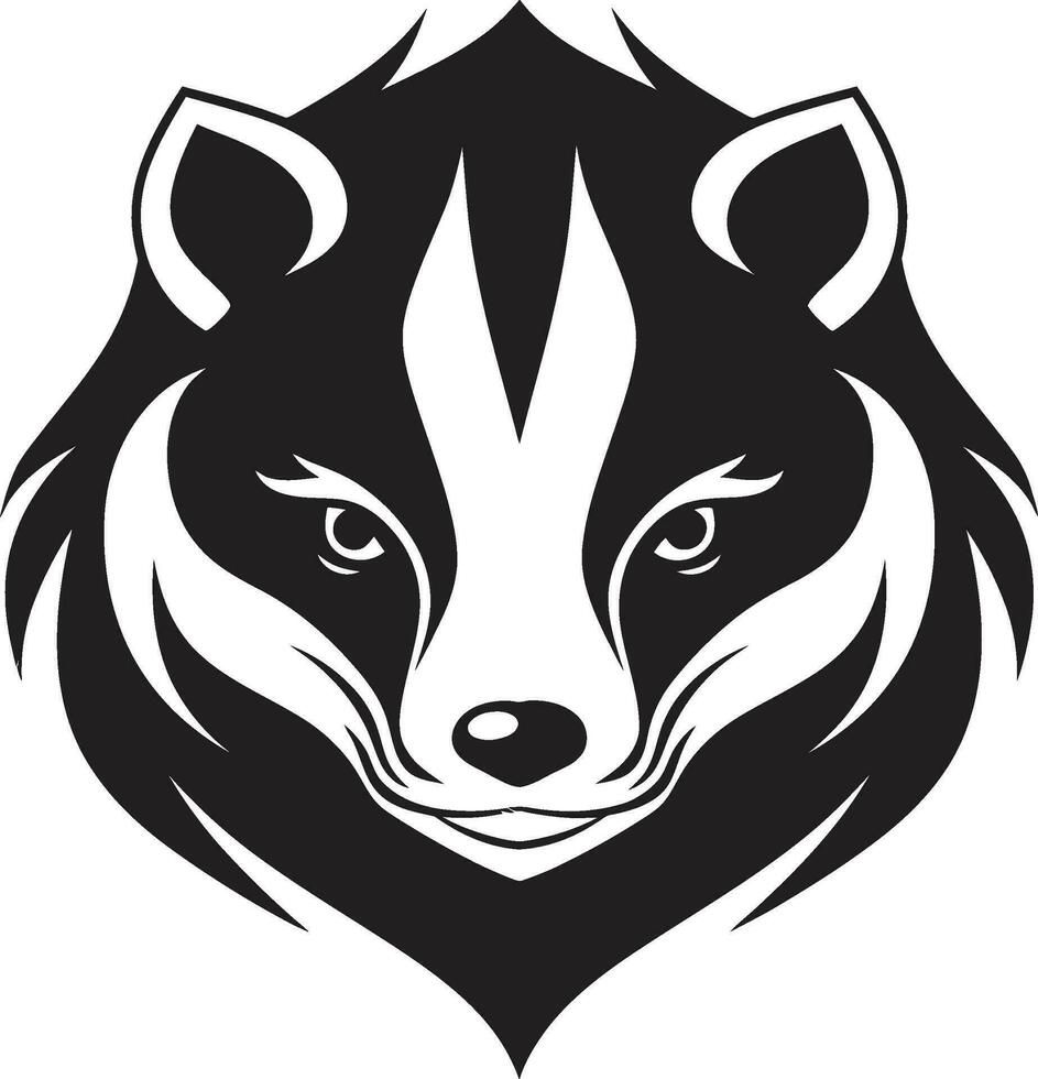 Badger Dynasty Seal Badger Face Royalty vector