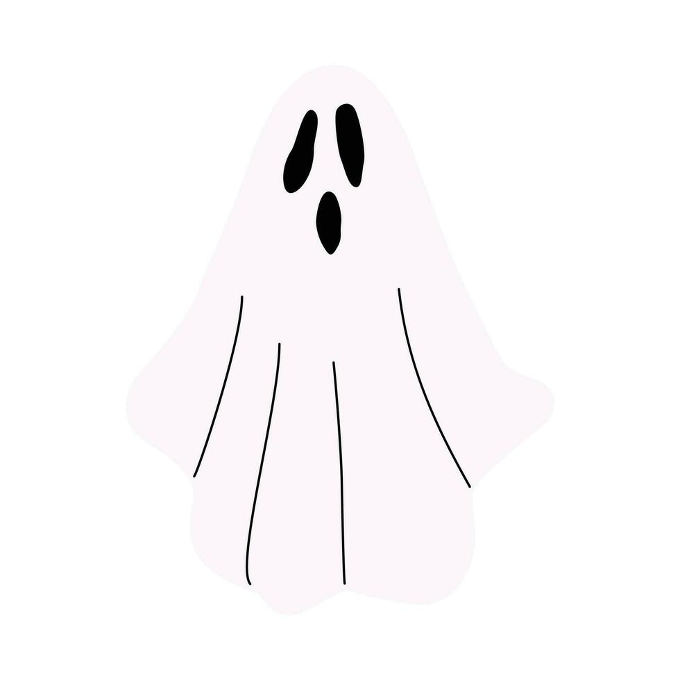 Spooky ghost illustration vector