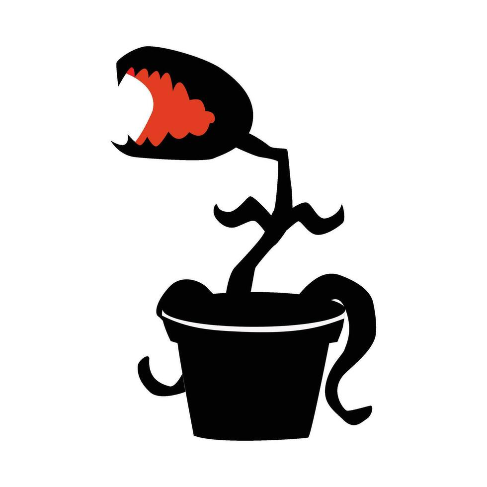 Venus flytrap illustration vector