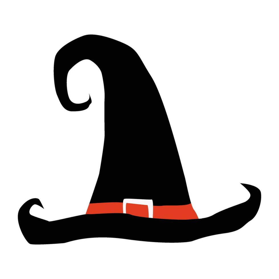 Witch hat illustration vector