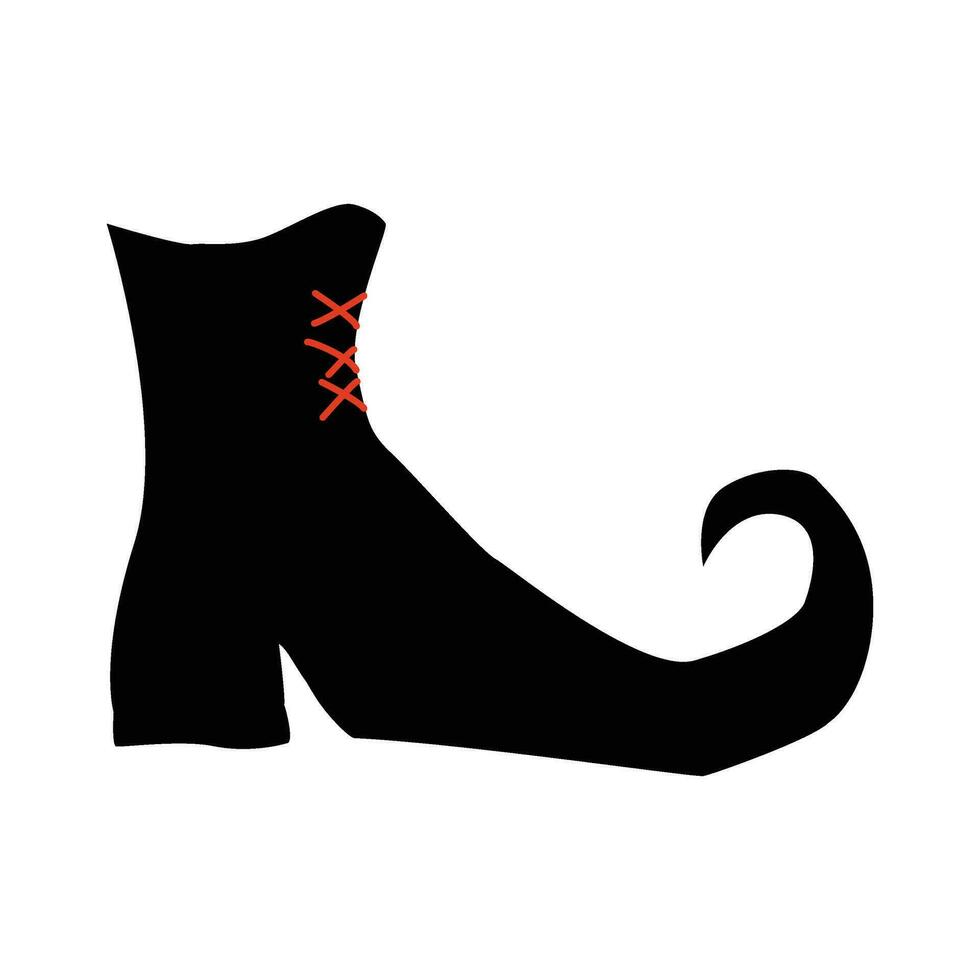 Witch shoes illustration vector