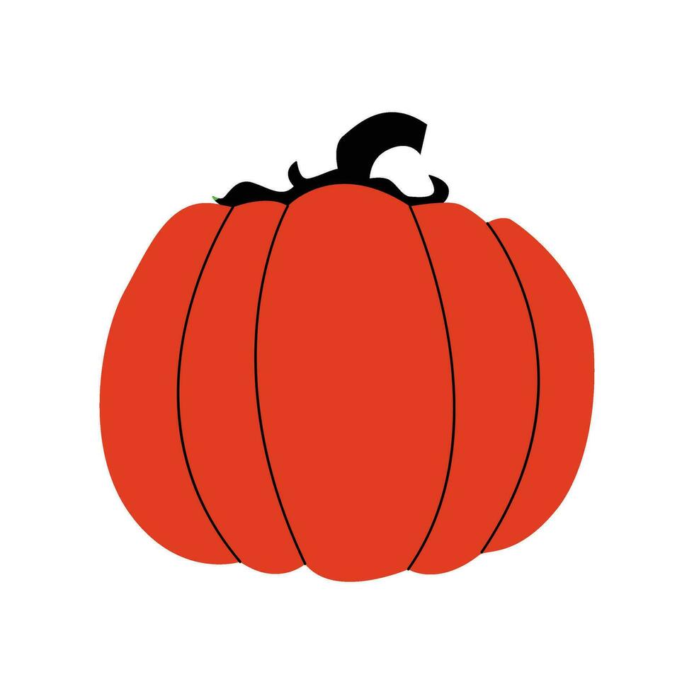 Spooky pumpkin illustration vector