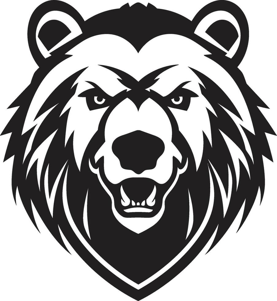 Tribal Bear King Bear Coat of Arms vector