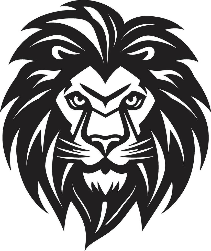 Sleek Sovereign Black Vector Lion Logo Design Stylish Panther The Lions Mark in Vector Excellence