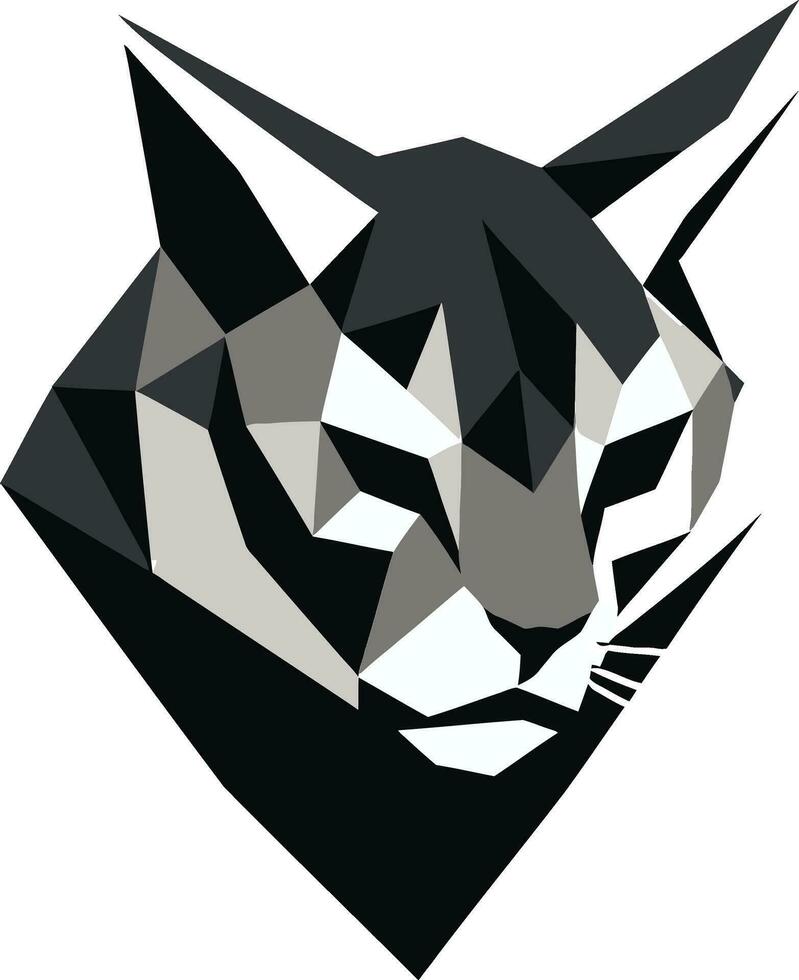 Savage Silence Vector Ocelot Emblem in Black Inkwell Predator Ocelot Icon Profile