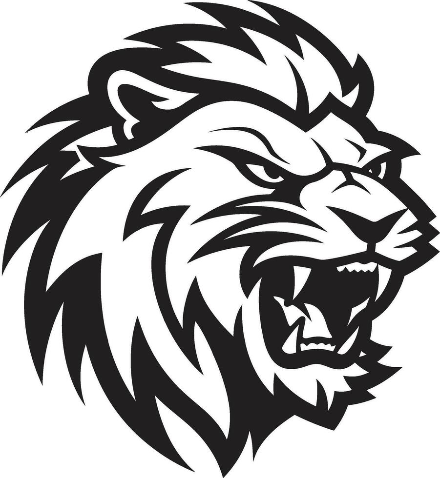 Blackened Majesty Lion Symbol in Vector Savage Grace Vector Lion Icon