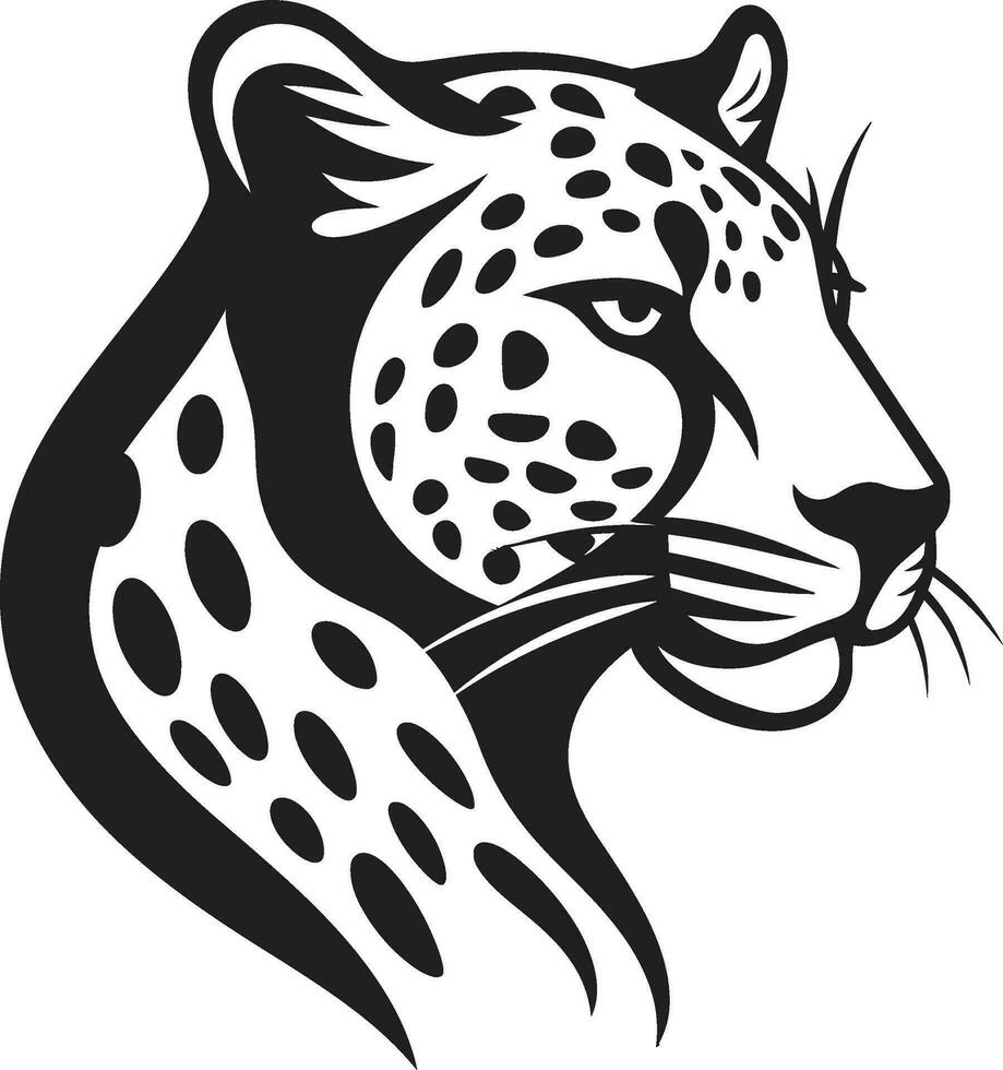 merodeando panteras elegancia artístico minimalismo de el leopardo vector