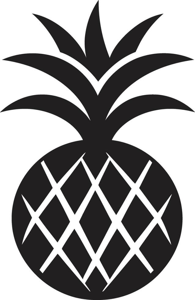 Pineapple in the Limelight Sleek Tropical Logo vector