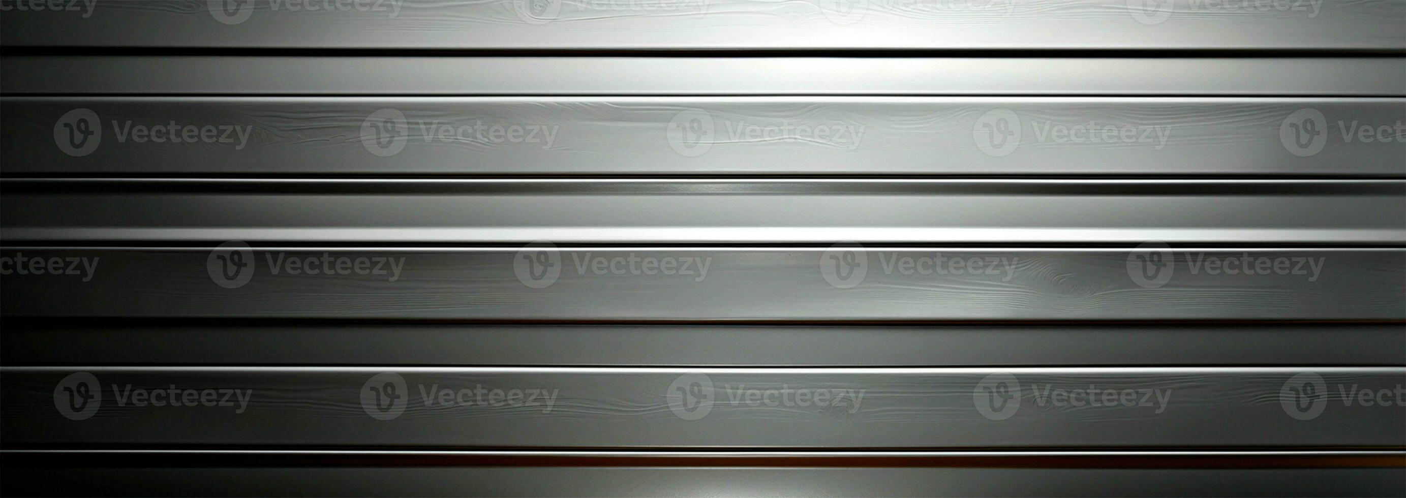 Panoramic metal texture, steel silver background - AI generated image photo