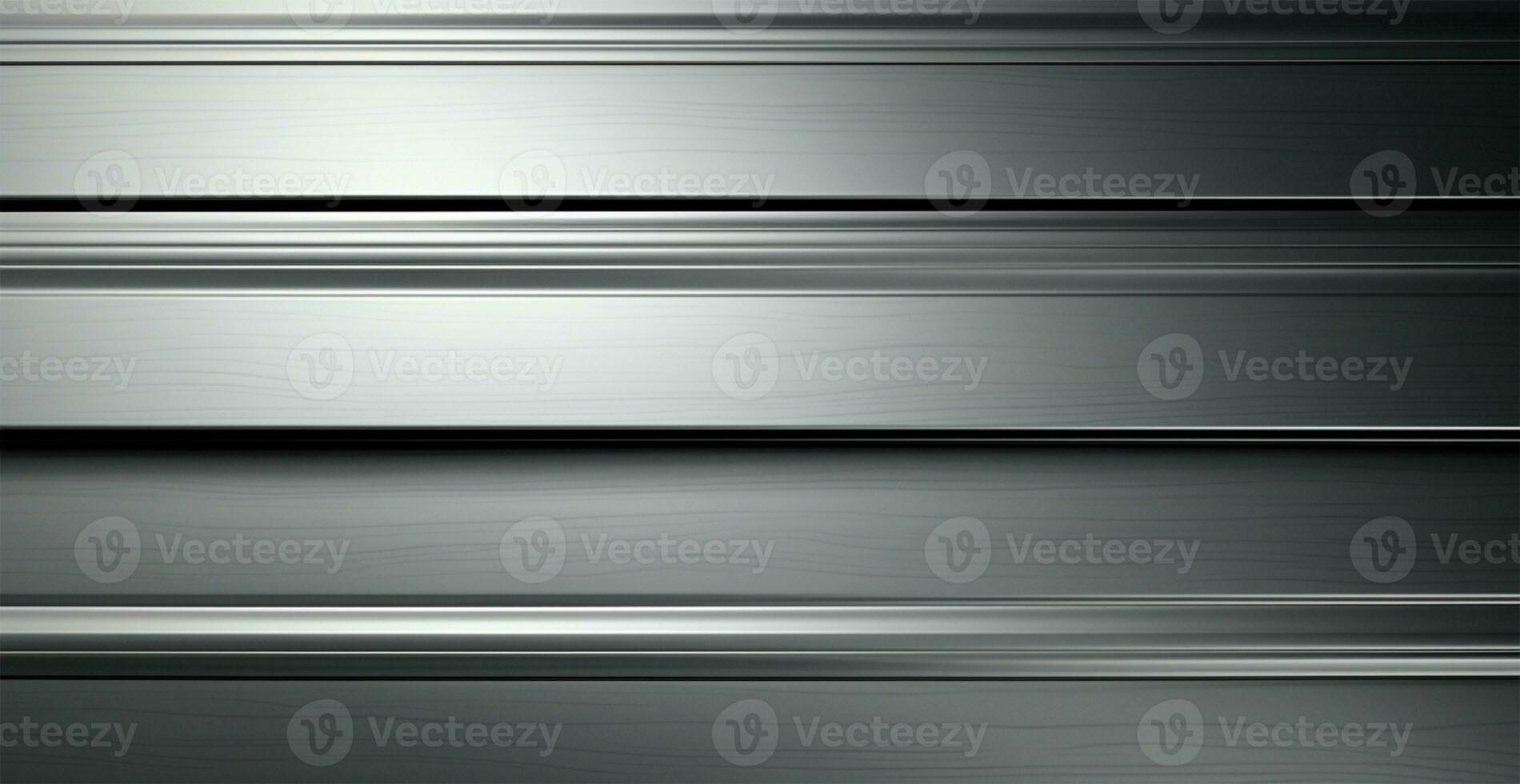 Panoramic metal texture, steel silver background - AI generated image photo