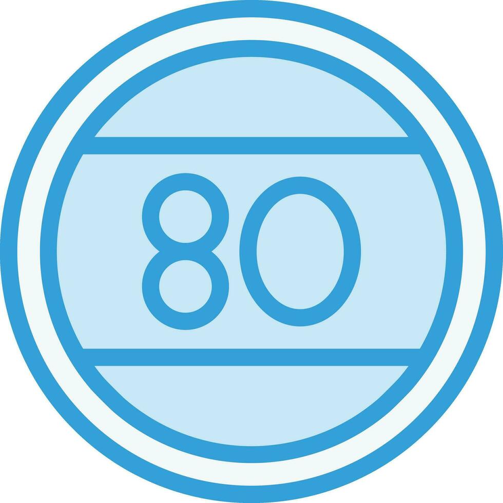 Speed limit Vector Icon Design Illustration
