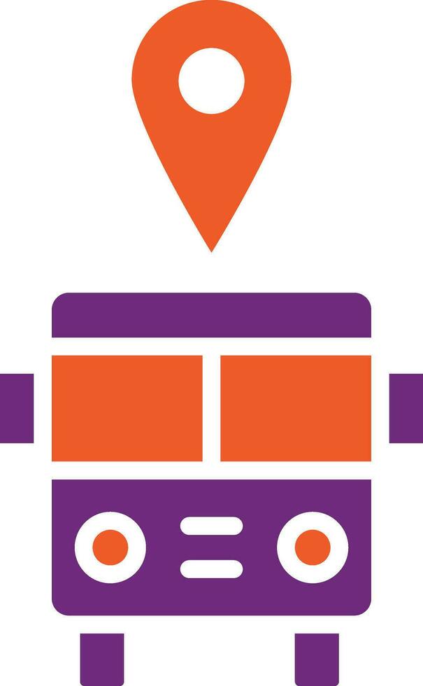 ilustración de diseño de icono de vector de estación de autobús