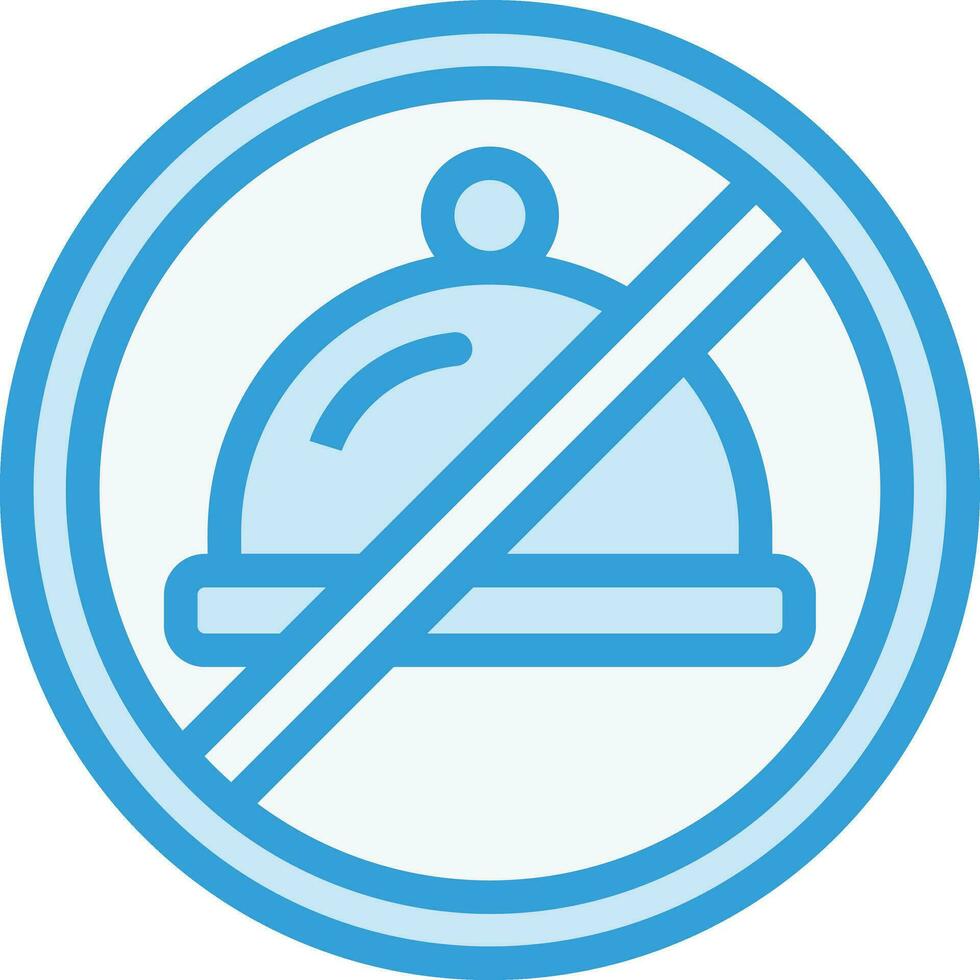 No eating Vector Icon Design Illustration