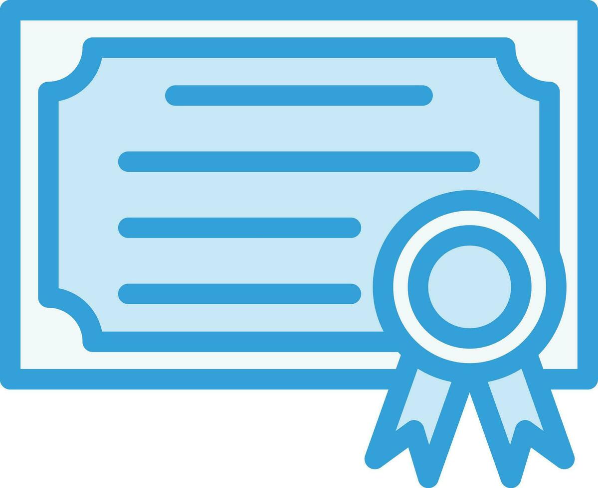 Certificate Vector Icon Design Illustration