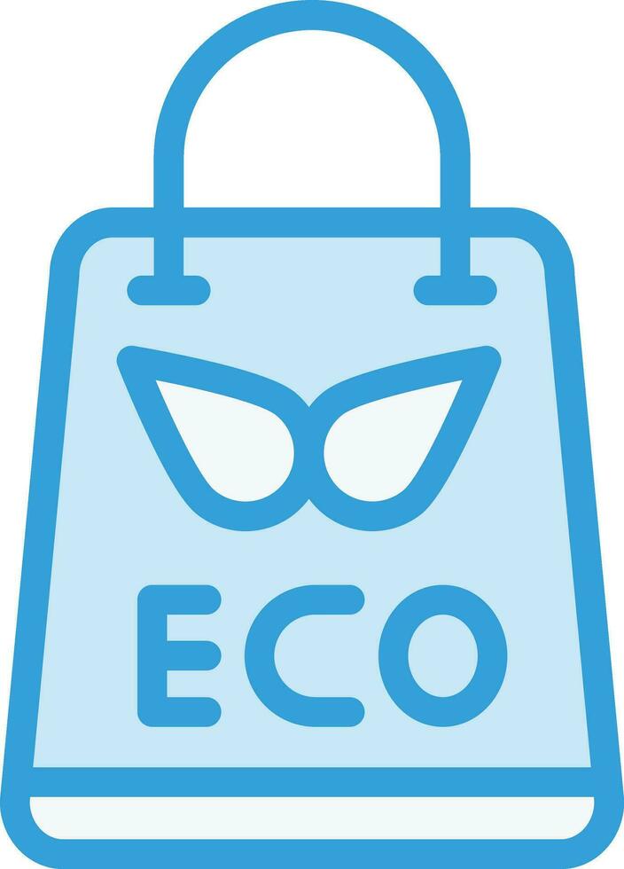 ilustración de diseño de icono de vector de bolsa ecológica