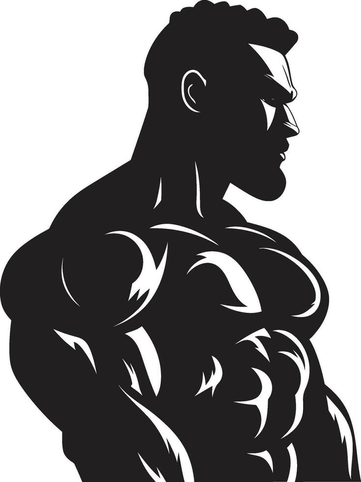 Aesthetic Ascendancy Vector Bodybuilder Precision Noir Muscle Magic Bodybuilder Vector Titan