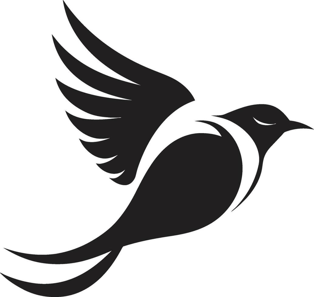halcón cresta en negro aviar elegancia vector