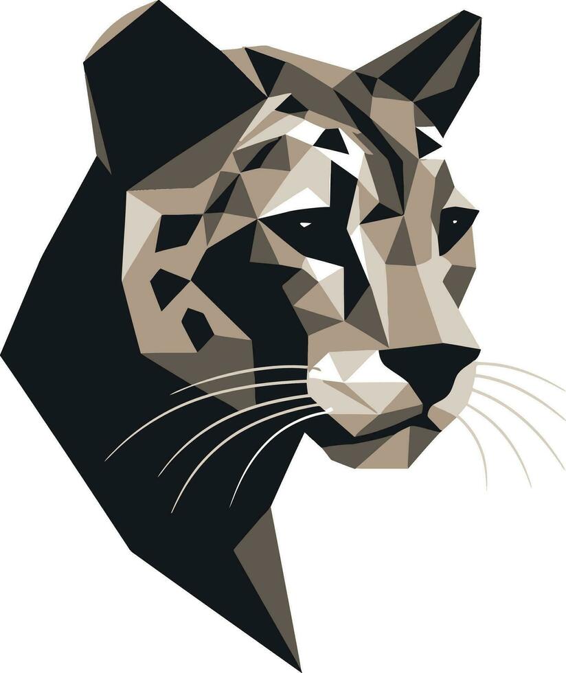 Minimalistic Feline Majesty Vectorized Cheetahs Eyes vector