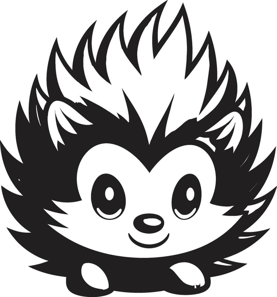 Sleek Guardian Silhouette Midnight Charm Elegant Monochrome Quills of Guardianship vector