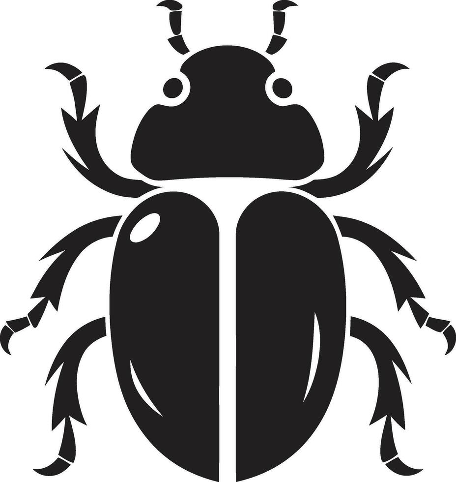 Royal Beetle Crest Beetle Majesty Insignia vector