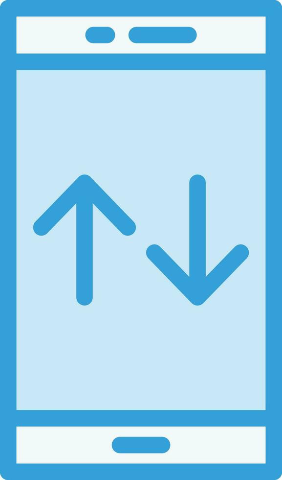Mobile Data Vector Icon Design Illustration