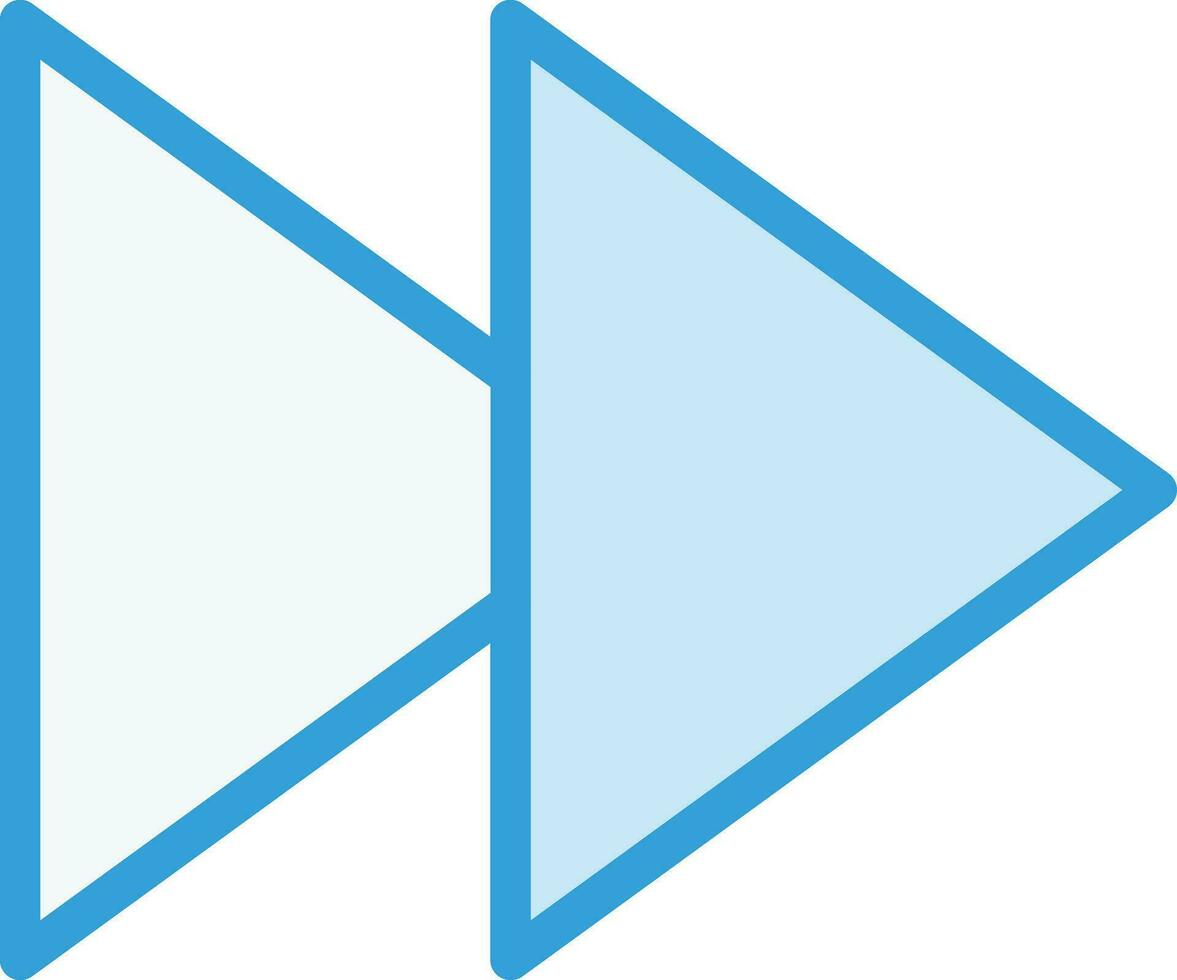 Forward Vector Icon Design Illustration