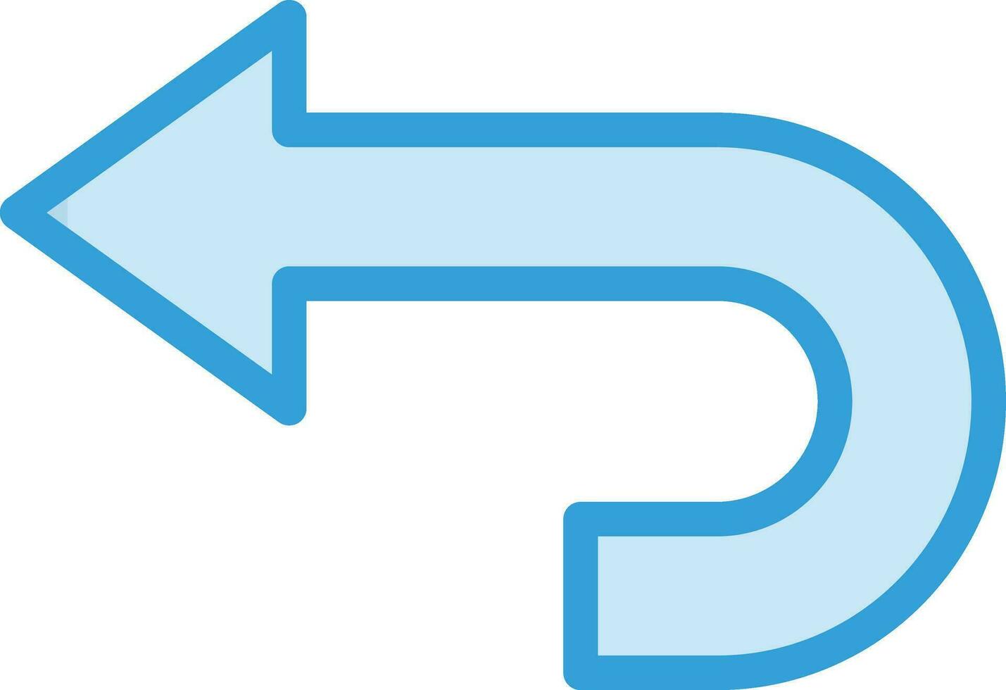 Undo Vector Icon Design Illustration